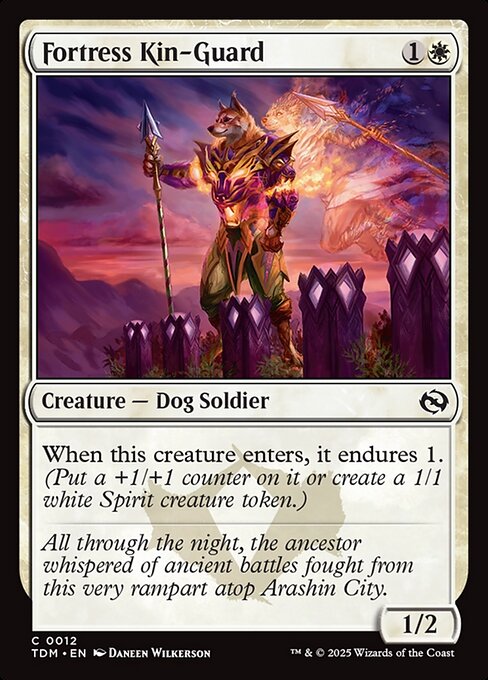 Fortress Kin-Guard - Tarkir: Dragonstorm () #12 [Foil] [Foil]