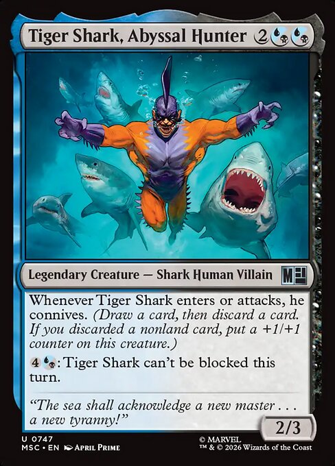 Tiger Shark, Abyssal Hunter - Marvel Super Heroes Commander () #747