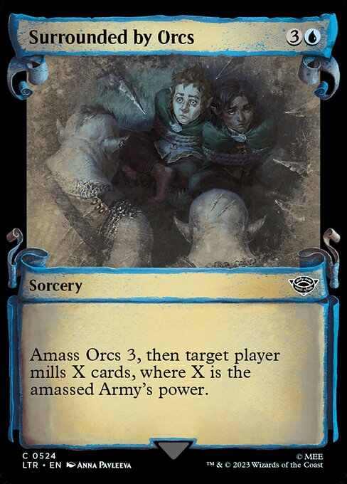 Surrounded by Orcs - The Lord of the Rings: Tales of Middle-earth (ltr) #524 [Foil] [Foil]