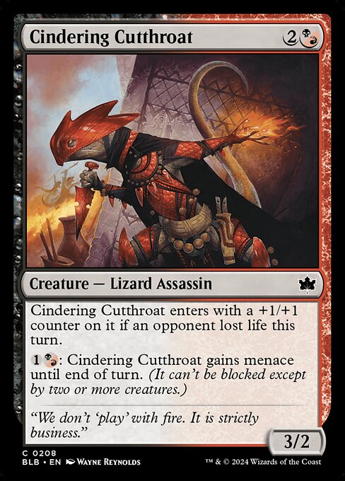Cindering Cutthroat - Bloomburrow () #208