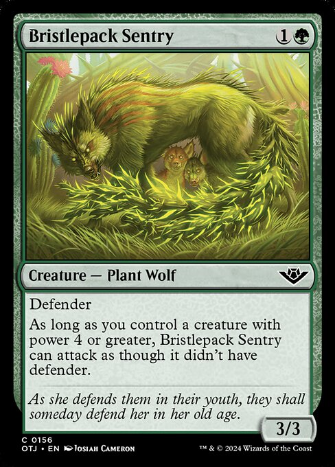 Bristlepack Sentry - Outlaws of Thunder Junction () #156