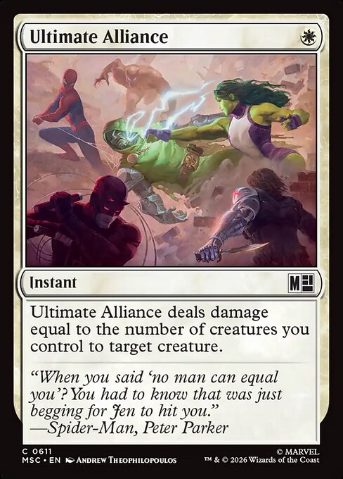 Ultimate Alliance - Marvel Super Heroes Commander () #611 [Foil] [Foil]