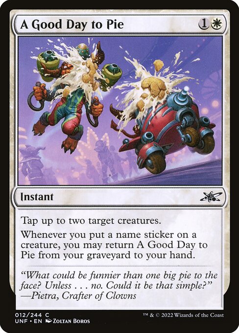 A Good Day to Pie - Unfinity () #12 [Foil] [Foil]