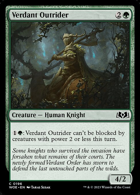 Verdant Outrider - Wilds of Eldraine () #196