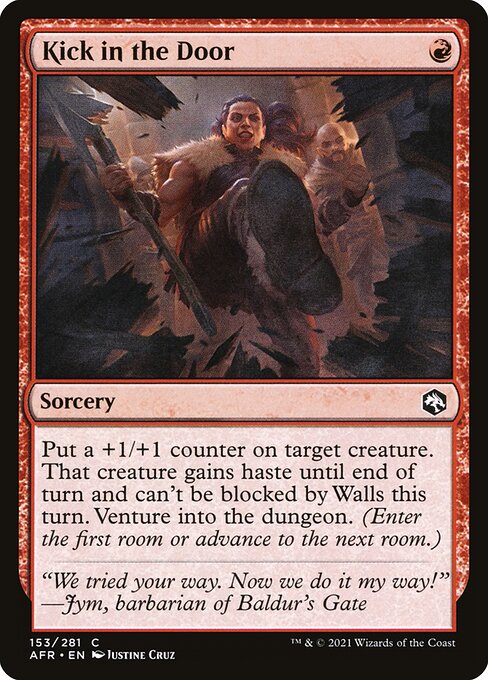 Kick in the Door - Adventures in the Forgotten Realms () #153 [Foil] [Foil]