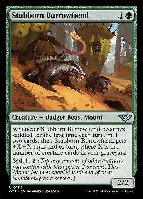 Stubborn Burrowfiend - Outlaws of Thunder Junction () #184