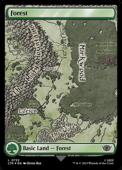 Forest - The Lord of the Rings: Tales of Middle-earth (LTR) #722 [Alt Art] [Foil]