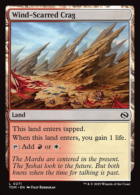 Wind-Scarred Crag - Tarkir: Dragonstorm () #271