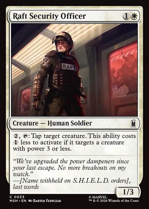 Raft Security Officer - Marvel Super Heroes () #33 [Foil] [Foil]