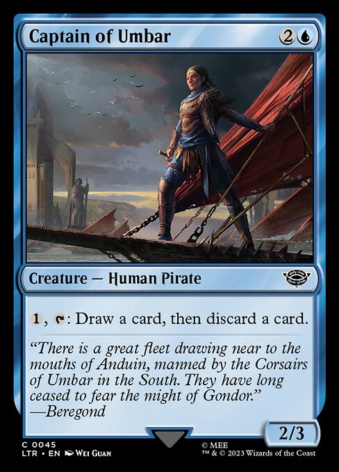Captain of Umbar - The Lord of the Rings: Tales of Middle-earth (ltr) #45 [Foil] [Foil]