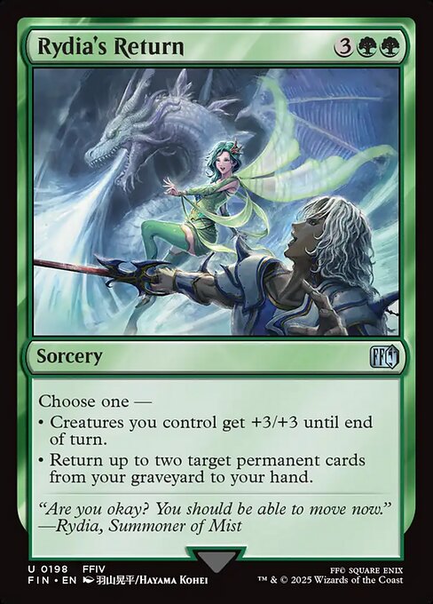 Rydia's Return - Final Fantasy (FIN) #198 [Foil] [Foil]