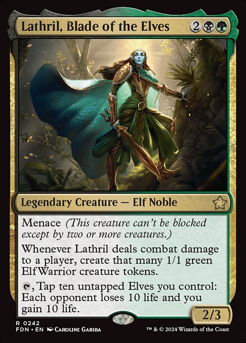 Lathril, Blade of the Elves - Foundations (FDN) #242