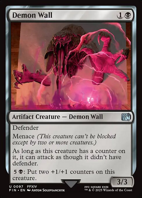 Demon Wall - Final Fantasy (FIN) #97 [Foil] [Foil]