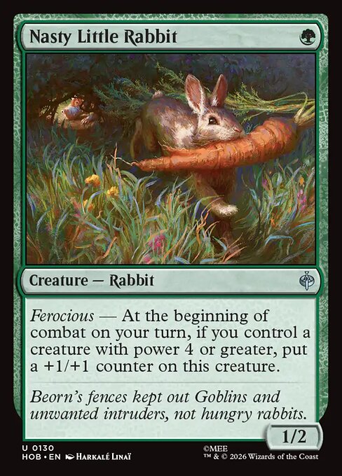 Nasty Little Rabbit - The Hobbit (HOB) #130 [Foil] [Foil]