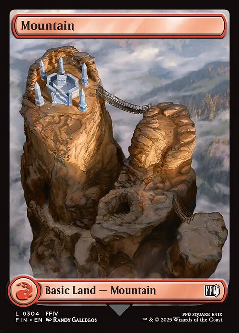 Mountain - Final Fantasy (FIN) #304 [Foil] [Foil]