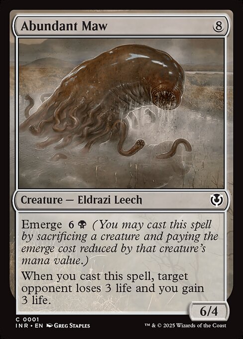 Abundant Maw - Innistrad Remastered (inr) #1 [Foil] [Foil]