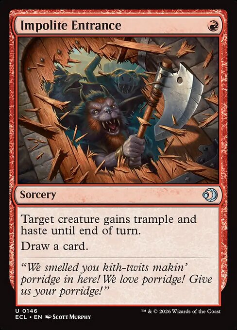 Impolite Entrance - Lorwyn Eclipsed (ecl) #146 [Foil] [Foil]