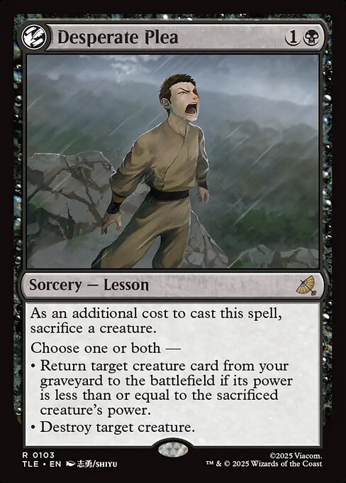 Desperate Plea - Avatar: The Last Airbender Eternal () #103 [Foil] [Foil]