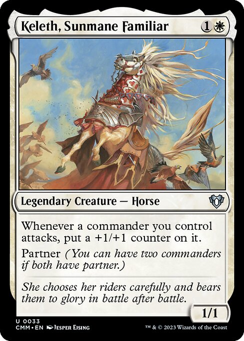Keleth, Sunmane Familiar - Commander Masters (CMM) #33