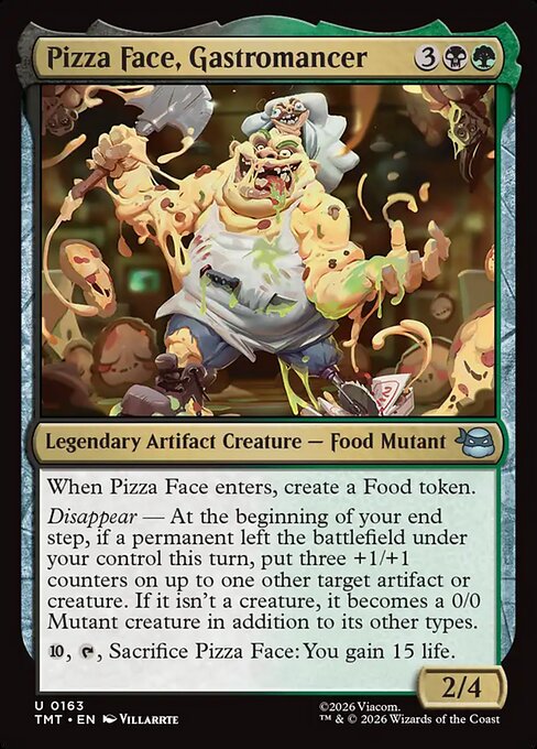 Pizza Face, Gastromancer - Teenage Mutant Ninja Turtles () #163 [Foil] [Foil]