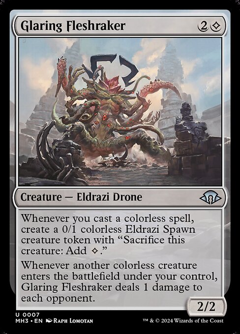 Glaring Fleshraker - Modern Horizons 3 (MH3) #7 [Foil] [Foil]