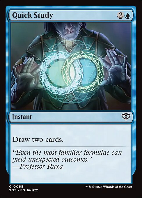 Quick Study - Secrets of Strixhaven () #65 [Foil] [Foil]