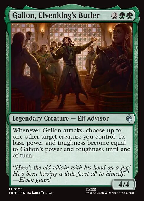Galion, Elvenking's Butler - The Hobbit (hob) #125 [Foil] [Foil]
