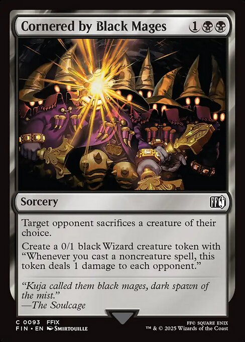 Cornered by Black Mages - Final Fantasy (FIN) #93 [Foil] [Foil]