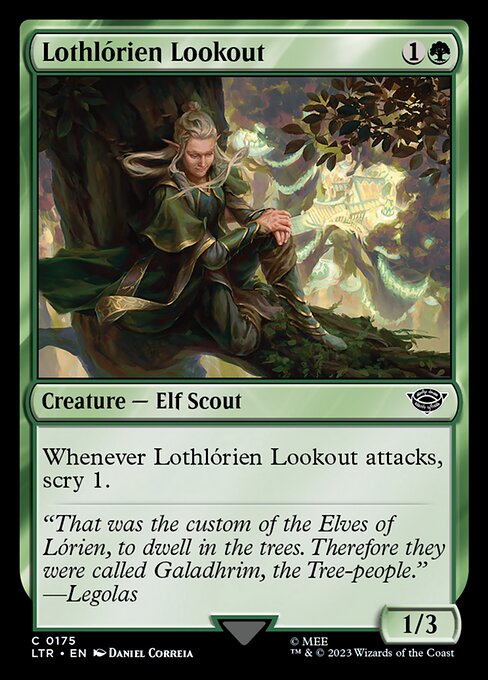 Lothlórien Lookout - The Lord of the Rings: Tales of Middle-earth (ltr) #175 [Foil] [Foil]