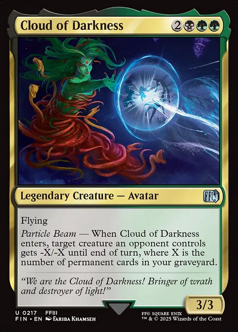 Cloud of Darkness - Final Fantasy (FIN) #217 [Foil] [Foil]