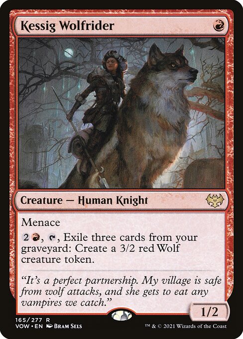 Kessig Wolfrider - Innistrad: Crimson Vow (VOW) #165 [Foil] [Foil]
