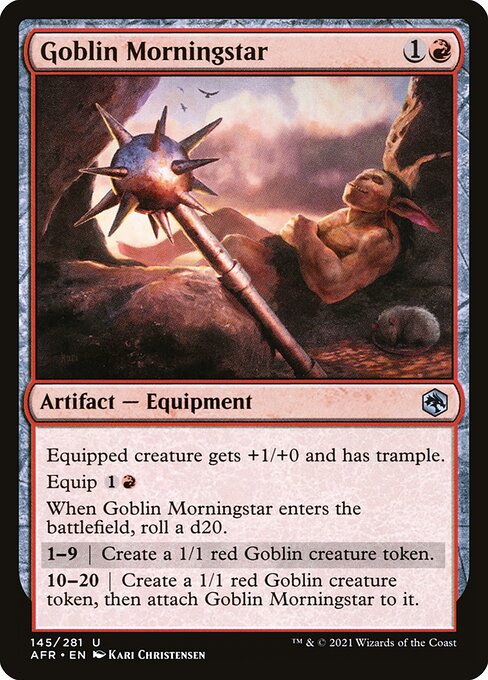 Goblin Morningstar - Adventures in the Forgotten Realms () #145 [Foil] [Foil]