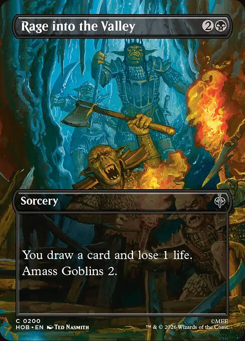 Rage into the Valley - The Hobbit (HOB) #200 [Foil] [Foil]