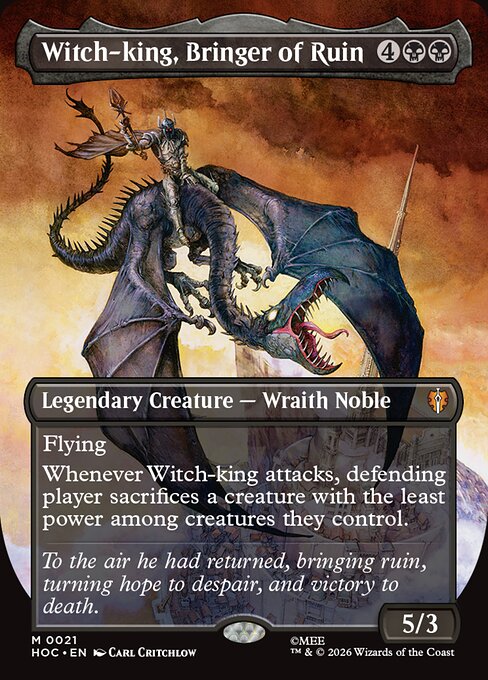 Witch-king, Bringer of Ruin - The Hobbit Eternal (hoc) #21 [Foil] [Foil]