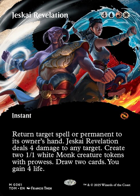 Jeskai Revelation - Tarkir: Dragonstorm () #361 [Foil] [Foil]