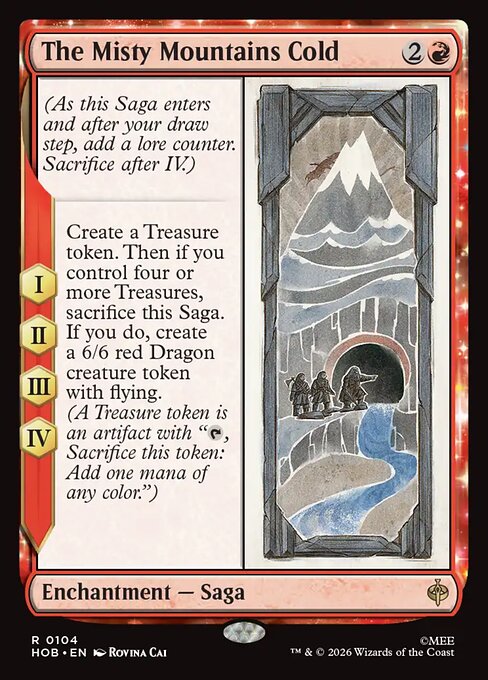 The Misty Mountains Cold - The Hobbit (hob) #104 [Foil] [Foil]