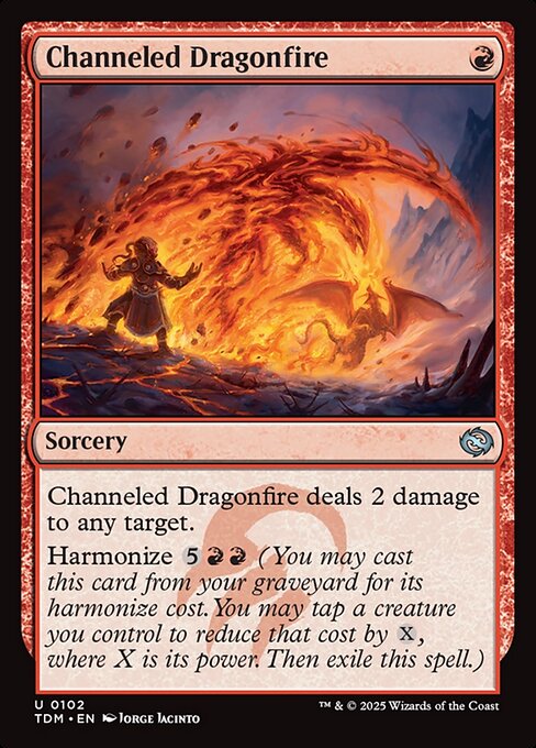 Channeled Dragonfire - Tarkir: Dragonstorm () #102