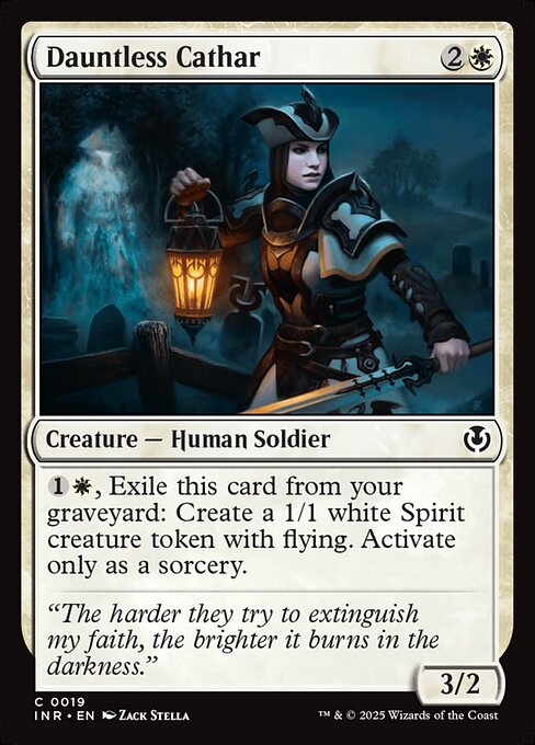 Dauntless Cathar - Innistrad Remastered (inr) #19 [Foil] [Foil]