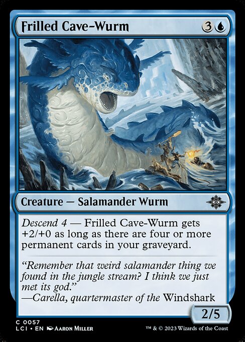 Frilled Cave-Wurm - The Lost Caverns of Ixalan (lci) #57