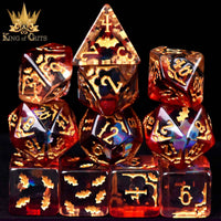 DNDDICEWHOLESALE.COM - Blood Bats & Beyond - 11 Dice Set
