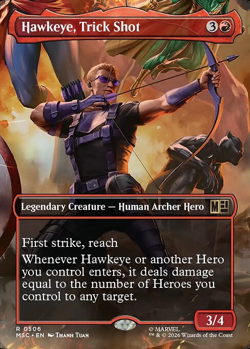 Hawkeye, Trick Shot - Marvel Super Heroes Commander () #506