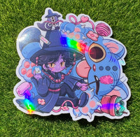 Mothers Of Orion - Demon Boy And Cat Sticker