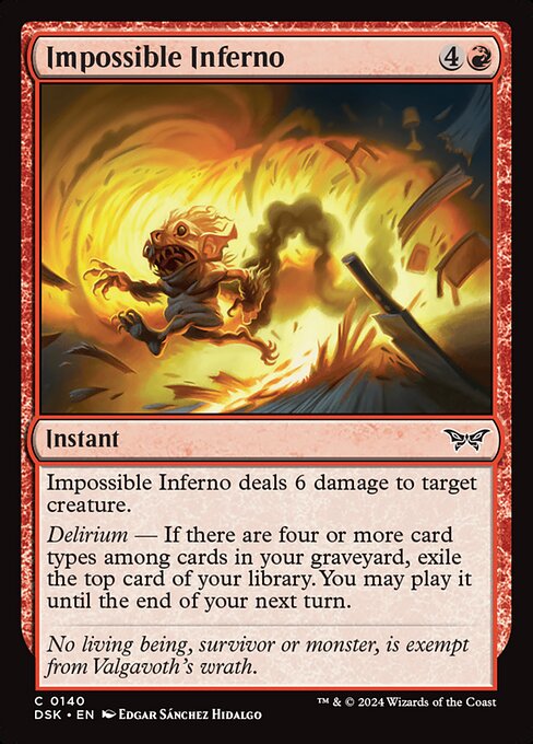 Impossible Inferno - Duskmourn: House of Horror () #140