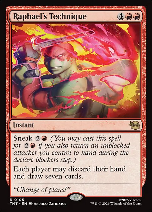 Raphael's Technique - Teenage Mutant Ninja Turtles () #105 [Foil] [Foil]