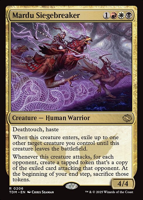 Mardu Siegebreaker - Tarkir: Dragonstorm (TDM) #206 [Foil] [Foil]