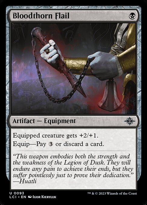 Bloodthorn Flail - The Lost Caverns of Ixalan (lci) #93 [Foil] [Foil]