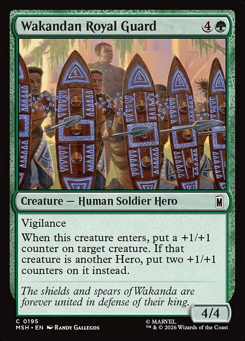 Wakandan Royal Guard - Marvel Super Heroes () #195 [Foil] [Foil]