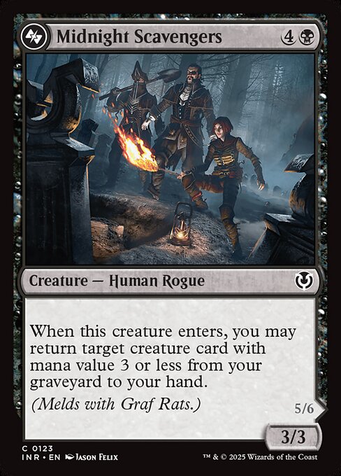 Midnight Scavengers - Innistrad Remastered (inr) #123 [Foil] [Foil]