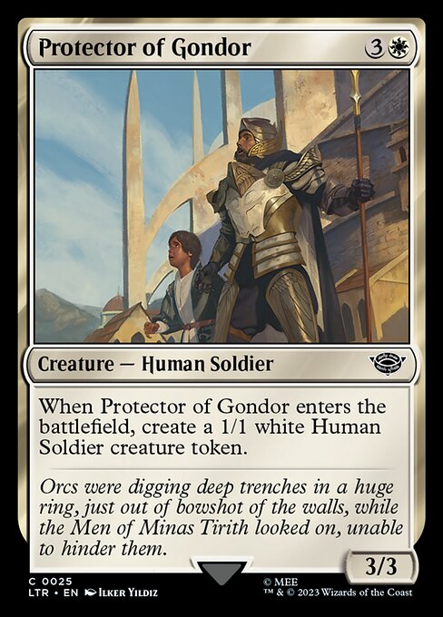Protector of Gondor - The Lord of the Rings: Tales of Middle-earth (ltr) #25 [Foil] [Foil]