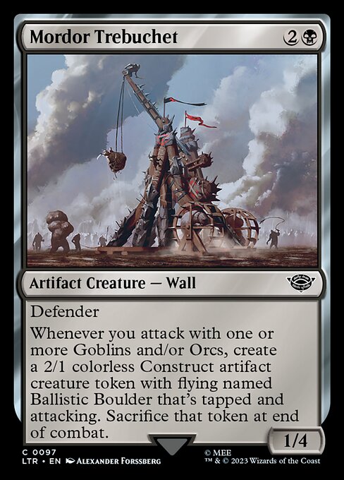 Mordor Trebuchet - The Lord of the Rings: Tales of Middle-earth (ltr) #97 [Foil] [Foil]